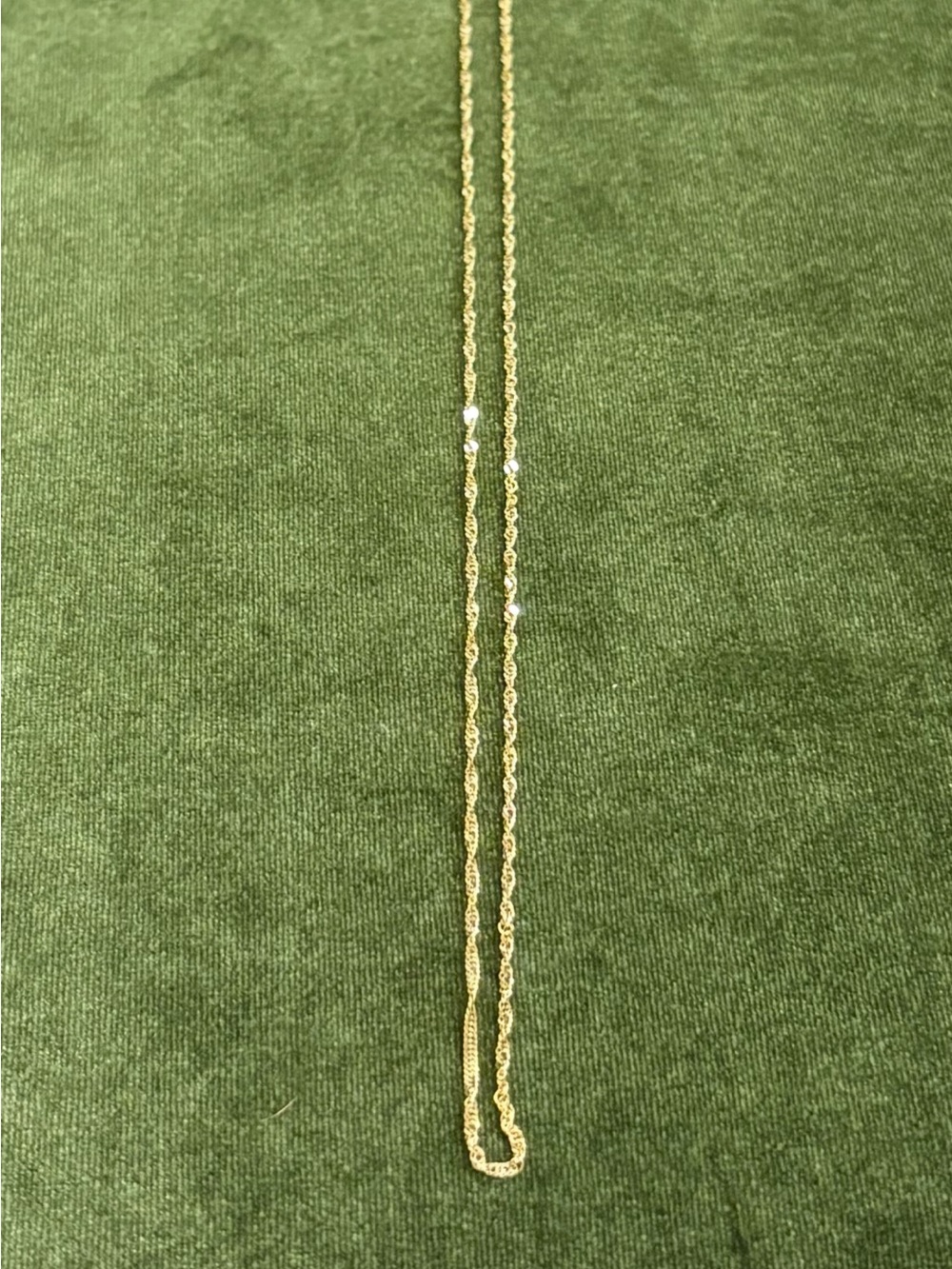 Delicate Stamped 10k Singapore Chain Necklace - Womens Jewelry